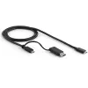 StarTech.com Universali nešiojamojo kompiuterio dokų stotelė, hibridinė USB-C ir USB-A, dviguba 4K DP ir HDMI, 100W PD, Mac / Windows / Chrome OS, 4x USB 5Gbps šakotuvas, GbE