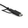 StarTech.com Universali nešiojamojo kompiuterio dokų stotelė, hibridinė USB-C ir USB-A, dviguba 4K DP ir HDMI, 100W PD, Mac / Windows / Chrome OS, 4x USB 5Gbps šakotuvas, GbE