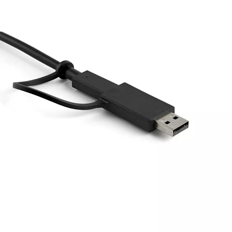 StarTech.com Universali nešiojamojo kompiuterio dokų stotelė, hibridinė USB-C ir USB-A, dviguba 4K DP ir HDMI, 100W PD, Mac / Windows / Chrome OS, 4x USB 5Gbps šakotuvas, GbE