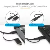 StarTech.com Universali nešiojamojo kompiuterio dokų stotelė, hibridinė USB-C ir USB-A, dviguba 4K DP ir HDMI, 100W PD, Mac / Windows / Chrome OS, 4x USB 5Gbps šakotuvas, GbE