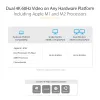 StarTech.com Universali nešiojamojo kompiuterio dokų stotelė, hibridinė USB-C ir USB-A, dviguba 4K DP ir HDMI, 100W PD, Mac / Windows / Chrome OS, 4x USB 5Gbps šakotuvas, GbE