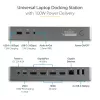 StarTech.com Universali nešiojamojo kompiuterio dokų stotelė, hibridinė USB-C ir USB-A, dviguba 4K DP ir HDMI, 100W PD, Mac / Windows / Chrome OS, 4x USB 5Gbps šakotuvas, GbE