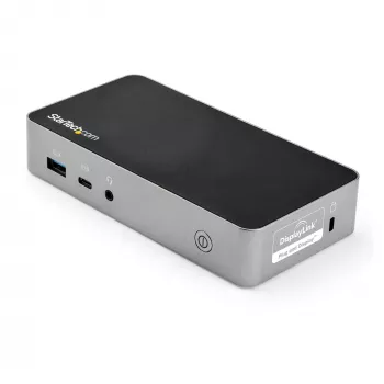 StarTech.com USB-C Dock - Dviejų monitorių 1080p HDMI nešiojamojo kompiuterio dokas - 65W maitinimo tiekimas - 1x USB-C, 3x USB-A, Ethernet - Dviejų vaizdo USB 3.1 Gen 1 Type-C dokas - Mac & Windows
