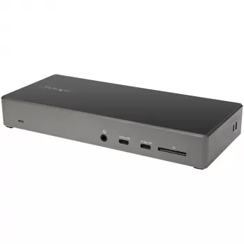 StarTech.com USB-C dokavimo stotelė – trigubas 4K monitorius, USB Type-C, 100W PD, DP 1.4 Alt Mode & DSC, 2x DisplayPort 1.4/HDMI 2.0, 6x USB (2x 10Gbps), Windows/Chrome