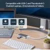 StarTech.com USB-C kelių prievadų adapteris – USB-C kelioninė stotelė su 4K HDMI, 60W maitinimo perdavimu, GbE, 2 prievadų USB-A 3.0 stotelė – nešiojamas mini USB-C dokas nešiojamam kompiuteriui – balta