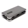 StarTech.com USB-C kelių prievadų adapteris - 4K 60Hz HDMI/DP - 3 prievadų USB centras - 100W Power Delivery perdavimas - GbE - kelioninis mini dokas su įkrovimu - 30 cm apvyniojamas laidas