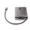 StarTech.com USB-C kelių prievadų adapteris - 4K 60Hz HDMI/DP - 3 prievadų USB centras - 100W Power Delivery perdavimas - GbE - kelioninis mini dokas su įkrovimu - 30 cm apvyniojamas laidas
