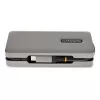 StarTech.com USB-C kelių prievadų adapteris - 4K 60Hz HDMI/DP - 3 prievadų USB centras - 100W Power Delivery perdavimas - GbE - kelioninis mini dokas su įkrovimu - 30 cm apvyniojamas laidas