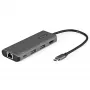 StarTech.com USB-C kelių prievadų adapteris - 10Gbps USB Type-C mini dokas su 4K 30Hz HDMI - 100W Power Delivery perdavimu - 3 prievadų USB šakotuvas, GbE - USB 3.1/3.2 Gen 2 nešiojamojo kompiuterio dokas - 10 colių kabelis
