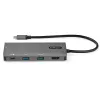 StarTech.com USB-C kelių prievadų adapteris - 10Gbps USB Type-C mini dokas su 4K 30Hz HDMI - 100W Power Delivery perdavimu - 3 prievadų USB šakotuvas, GbE - USB 3.1/3.2 Gen 2 nešiojamojo kompiuterio dokas - 10 colių kabelis