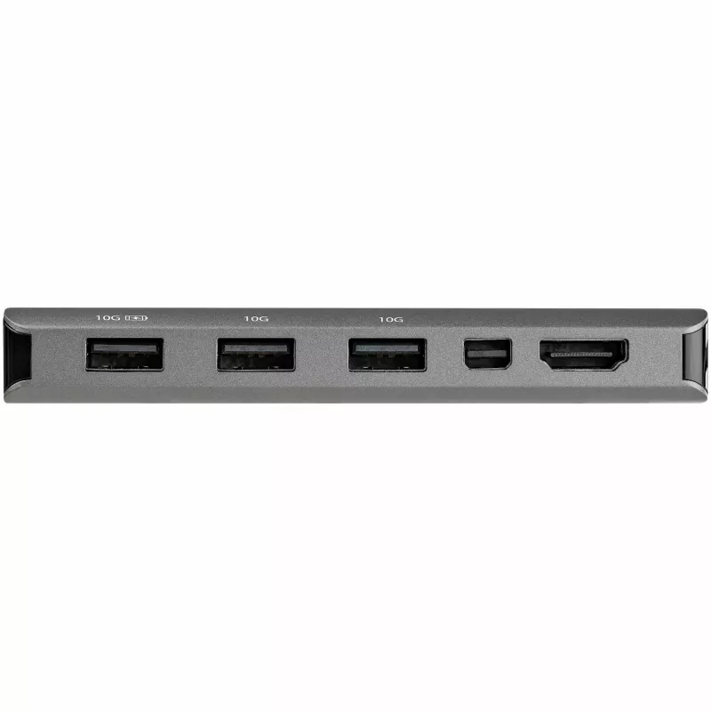 StarTech.com USB-C kelių prievadų adapteris – USB-C į HDMI arba Mini DisplayPort 4K 60Hz, 100W Power Delivery pravedimas, 4 prievadų 10Gbps USB šakotuvas – USB Type-C mini dokas su 30 cm kabeliu