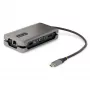 StarTech.com USB-C kelių prievadų adapteris – HDMI/VGA – 4K 60Hz – 3 prievadų USB šakotuvas – 100W Power Delivery perdavimas – GbE – kelioninis mini dokas su įkrovimu – 1ft/30cm apvyniojamas kabelis