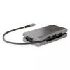 StarTech.com USB-C kelių prievadų adapteris – HDMI/VGA – 4K 60Hz – 3 prievadų USB šakotuvas – 100W Power Delivery perdavimas – GbE – kelioninis mini dokas su įkrovimu – 1ft/30cm apvyniojamas kabelis