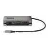 StarTech.com USB-C kelių prievadų adapteris – HDMI/VGA – 4K 60Hz – 3 prievadų USB šakotuvas – 100W Power Delivery perdavimas – GbE – kelioninis mini dokas su įkrovimu – 1ft/30cm apvyniojamas kabelis
