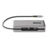 StarTech.com USB-C kelių prievadų adapteris – HDMI/VGA – 4K 60Hz – 3 prievadų USB šakotuvas – 100W Power Delivery perdavimas – GbE – kelioninis mini dokas su įkrovimu – 1ft/30cm apvyniojamas kabelis