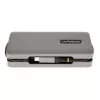 StarTech.com USB-C kelių prievadų adapteris – HDMI/VGA – 4K 60Hz – 3 prievadų USB šakotuvas – 100W Power Delivery perdavimas – GbE – kelioninis mini dokas su įkrovimu – 1ft/30cm apvyniojamas kabelis