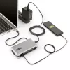StarTech.com USB-C kelių prievadų adapteris – HDMI/VGA – 4K 60Hz – 3 prievadų USB šakotuvas – 100W Power Delivery perdavimas – GbE – kelioninis mini dokas su įkrovimu – 1ft/30cm apvyniojamas kabelis