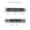 StarTech.com USB-C kelių prievadų adapteris – HDMI/VGA – 4K 60Hz – 3 prievadų USB šakotuvas – 100W Power Delivery perdavimas – GbE – kelioninis mini dokas su įkrovimu – 1ft/30cm apvyniojamas kabelis