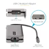 StarTech.com USB-C kelių prievadų adapteris – HDMI/VGA – 4K 60Hz – 3 prievadų USB šakotuvas – 100W Power Delivery perdavimas – GbE – kelioninis mini dokas su įkrovimu – 1ft/30cm apvyniojamas kabelis