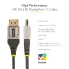 StarTech.com 3 m VESA sertifikuotas DisplayPort 1.4 laidas - 8K 60Hz HDR10 - Ultra HD 4K 120Hz vaizdas - DP 1.4 laidas - DisplayPort į DisplayPort - Vyriški-Vyriški