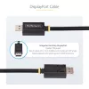 StarTech.com 2m DisplayPort 2.1 laidas, VESA sertifikuotas DP40, su UHBR10/HDR/HDCP 2.2, 8K 60Hz/4K 144Hz su DSC 1.2a, 40Gbps, DP 2.1 laidas, UHD monitoro laidas, M/M