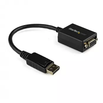 StarTech.com DisplayPort į VGA adapteris - aktyvus DP į VGA keitiklis - 1080p vaizdas - DisplayPort sertifikuotas - DP/DP++ šaltinis prie VGA monitoriaus laido adapteris - fiksuojanti DP jungtis