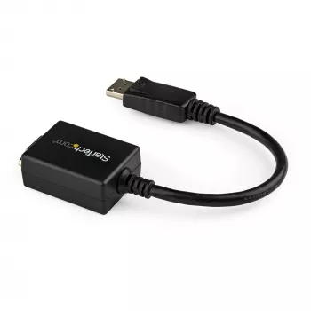StarTech.com DisplayPort į VGA adapteris - aktyvus DP į VGA keitiklis - 1080p vaizdas - DisplayPort sertifikuotas - DP/DP++ šaltinis prie VGA monitoriaus laido adapteris - fiksuojanti DP jungtis