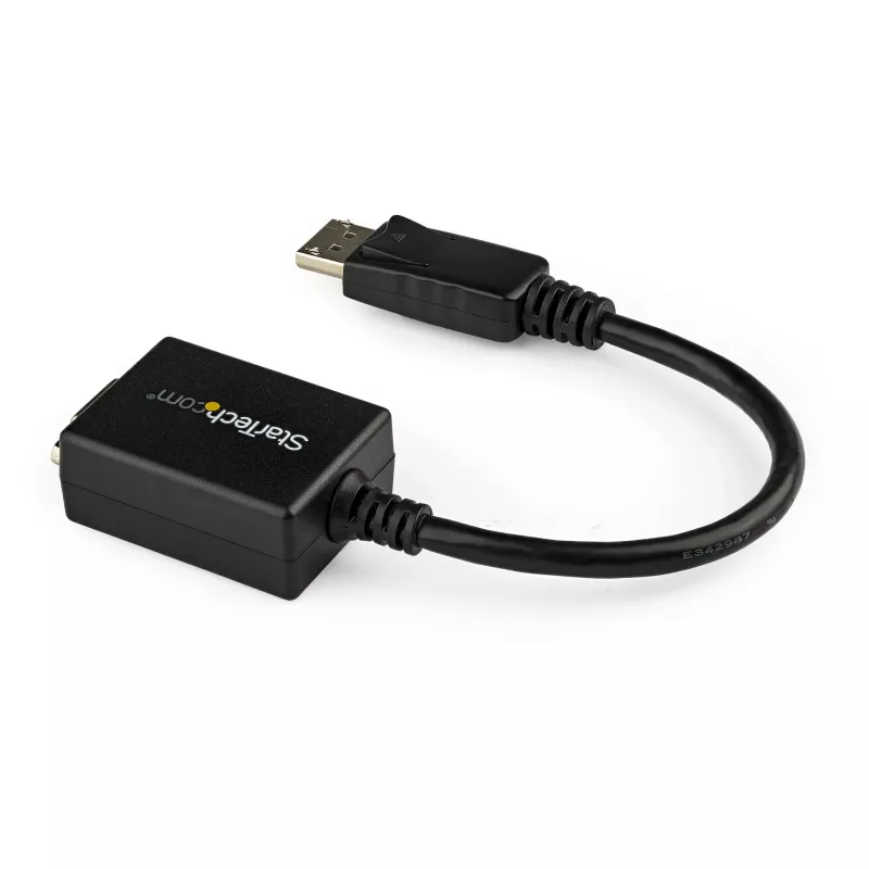 StarTech.com DisplayPort į VGA adapteris - aktyvus DP į VGA keitiklis - 1080p vaizdas - DisplayPort sertifikuotas - DP/DP++ šaltinis prie VGA monitoriaus laido adapteris - fiksuojanti DP jungtis