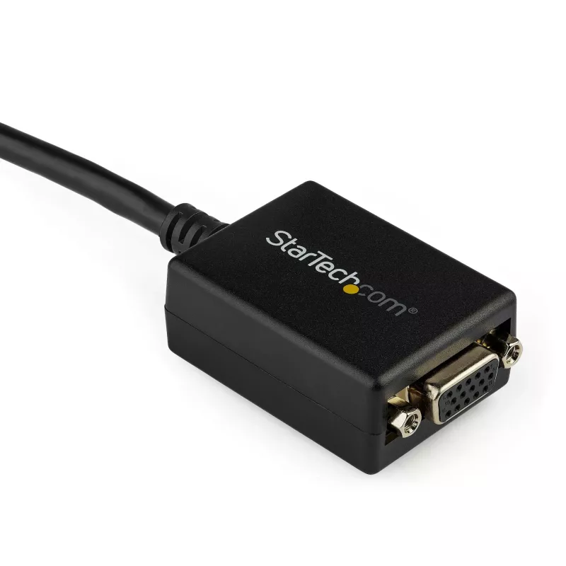 StarTech.com DisplayPort į VGA adapteris - aktyvus DP į VGA keitiklis - 1080p vaizdas - DisplayPort sertifikuotas - DP/DP++ šaltinis prie VGA monitoriaus laido adapteris - fiksuojanti DP jungtis