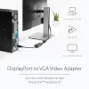 StarTech.com DisplayPort į VGA adapteris - aktyvus DP į VGA keitiklis - 1080p vaizdas - DisplayPort sertifikuotas - DP/DP++ šaltinis prie VGA monitoriaus laido adapteris - fiksuojanti DP jungtis