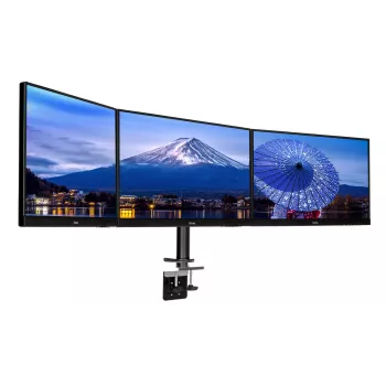 iiyama DS1003C-B1 stalinis laikiklis trims monitoriams iki 27 colių juodas