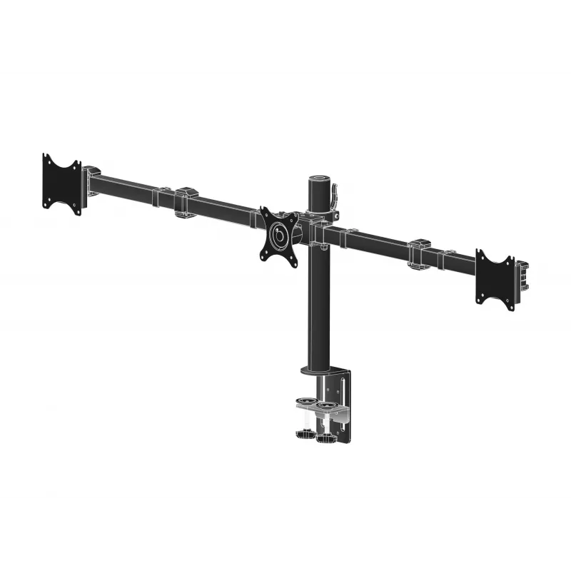 iiyama DS1003C-B1 stalinis laikiklis trims monitoriams iki 27 colių juodas