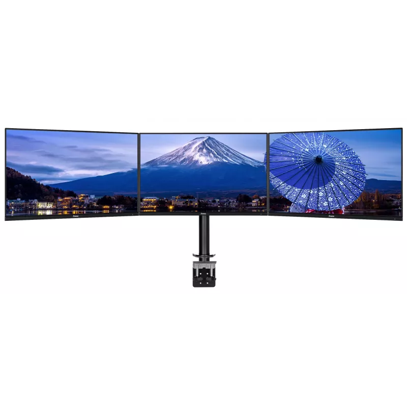 iiyama DS1003C-B1 stalinis laikiklis trims monitoriams iki 27 colių juodas