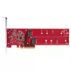 StarTech.com DUAL-M2-PCIE-CARD-B – Dvigubas M.2 PCIe SSD adapteris, PCIe x8 / x16 į du NVMe arba AHCI M.2 SSD, PCI Express 4.0, 7,8 GB/s vienam diskui, reikalinga bifurkacija