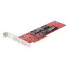 StarTech.com DUAL-M2-PCIE-CARD-B – Dvigubas M.2 PCIe SSD adapteris, PCIe x8 / x16 į du NVMe arba AHCI M.2 SSD, PCI Express 4.0, 7,8 GB/s vienam diskui, reikalinga bifurkacija