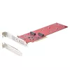 StarTech.com DUAL-M2-PCIE-CARD-B – Dvigubas M.2 PCIe SSD adapteris, PCIe x8 / x16 į du NVMe arba AHCI M.2 SSD, PCI Express 4.0, 7,8 GB/s vienam diskui, reikalinga bifurkacija