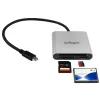 „StarTech.com“ USB 3.0 kelių kortelių skaitytuvas / rašytuvas su USB-C – SD, microSD, CompactFlash