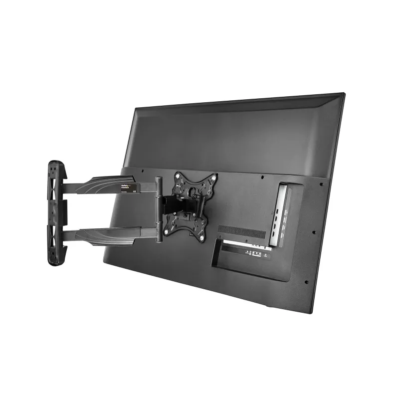 StarTech.com pilno judesio TV laikiklis sienai - 32-55 col. (35 kg) VESA ekranams - žemo profilio universalus plokščiaekranis TV laikiklis - sunkiasvoris reguliuojamas pasukamas/sukiojamas šarnyrinis laikiklis