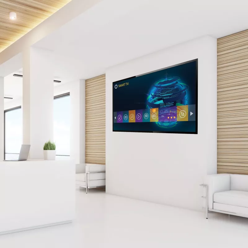 StarTech.com pilno judesio TV laikiklis sienai - 32-55 col. (35 kg) VESA ekranams - žemo profilio universalus plokščiaekranis TV laikiklis - sunkiasvoris reguliuojamas pasukamas/sukiojamas šarnyrinis laikiklis