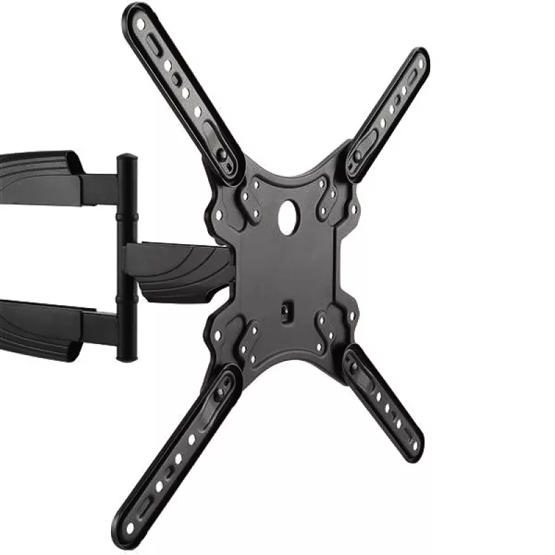 StarTech.com pilno judesio TV laikiklis sienai - 32-55 col. (35 kg) VESA ekranams - žemo profilio universalus plokščiaekranis TV laikiklis - sunkiasvoris reguliuojamas pasukamas/sukiojamas šarnyrinis laikiklis