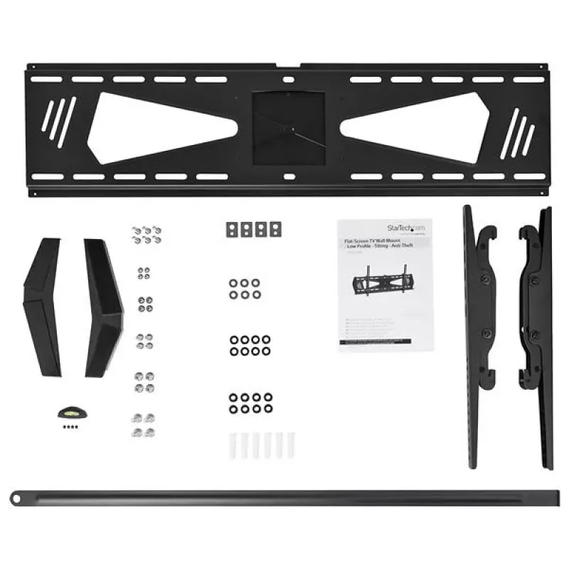 StarTech.com žemo profilio TV laikiklis sienai – pasukamas, 190,5 cm (75 col.), 300 x 200 mm, 800 x 400 mm, -5 – 10°, plienas, juoda