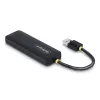 StarTech.com 4 prievadų USB-A šakotuvas, 5 Gbps, maitinamas iš magistralės, kompaktiškas kelioninis USB 3.0 skirstytuvas, apsauga nuo perkrovos (OCP)