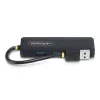 StarTech.com 4 prievadų USB-A šakotuvas, 5 Gbps, maitinamas iš magistralės, kompaktiškas kelioninis USB 3.0 skirstytuvas, apsauga nuo perkrovos (OCP)