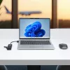 StarTech.com 4 prievadų USB-A šakotuvas, 5 Gbps, maitinamas iš magistralės, kompaktiškas kelioninis USB 3.0 skirstytuvas, apsauga nuo perkrovos (OCP)