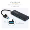 StarTech.com 4 prievadų USB-A šakotuvas, 5 Gbps, maitinamas iš magistralės, kompaktiškas kelioninis USB 3.0 skirstytuvas, apsauga nuo perkrovos (OCP)