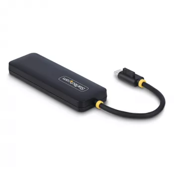 StarTech.com 4 prievadų USB-C šakotuvas, 5Gbps, USB-C į 4x USB-A, maitinamas iš magistralės, mažas kelioninis mini šakotuvas, kelių prievadų USB 3.0 skirstytuvas, nešiojamas šakotuvas, apsauga nuo perkrovos