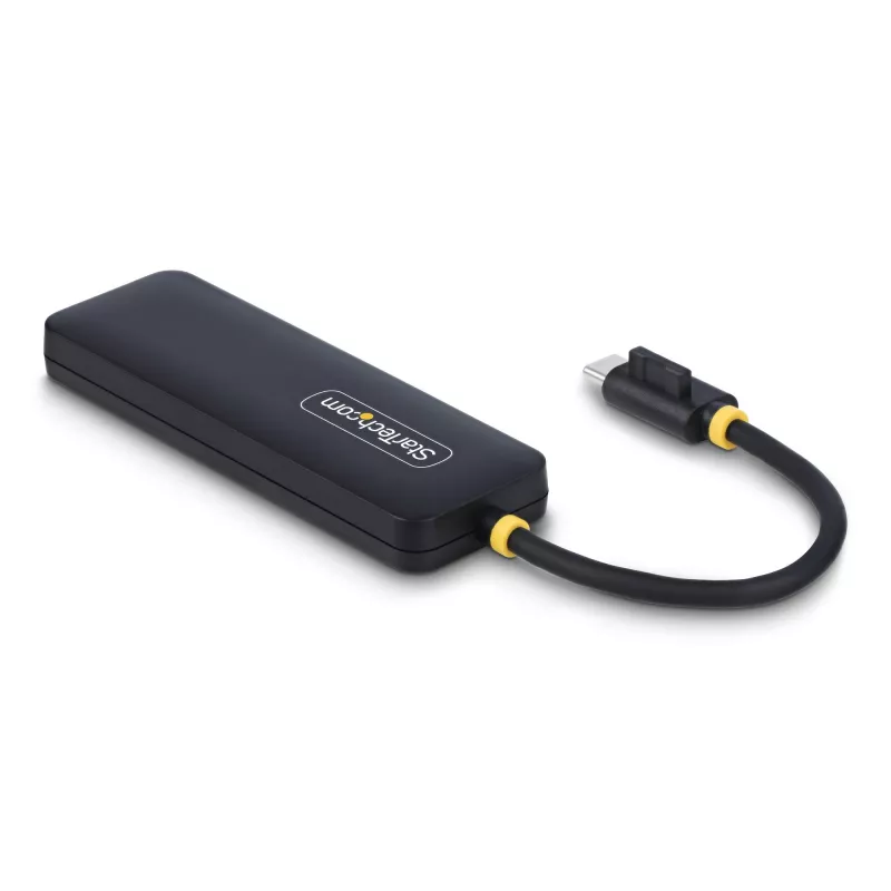 StarTech.com 4 prievadų USB-C šakotuvas, 5Gbps, USB-C į 4x USB-A, maitinamas iš magistralės, mažas kelioninis mini šakotuvas, kelių prievadų USB 3.0 skirstytuvas, nešiojamas šakotuvas, apsauga nuo perkrovos