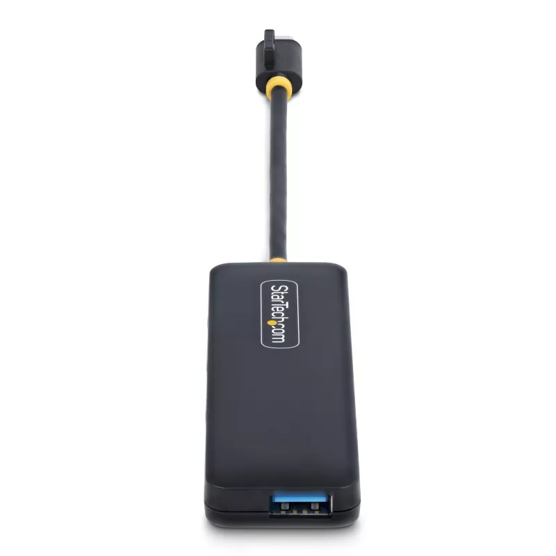 StarTech.com 4 prievadų USB-C šakotuvas, 5Gbps, USB-C į 4x USB-A, maitinamas iš magistralės, mažas kelioninis mini šakotuvas, kelių prievadų USB 3.0 skirstytuvas, nešiojamas šakotuvas, apsauga nuo perkrovos