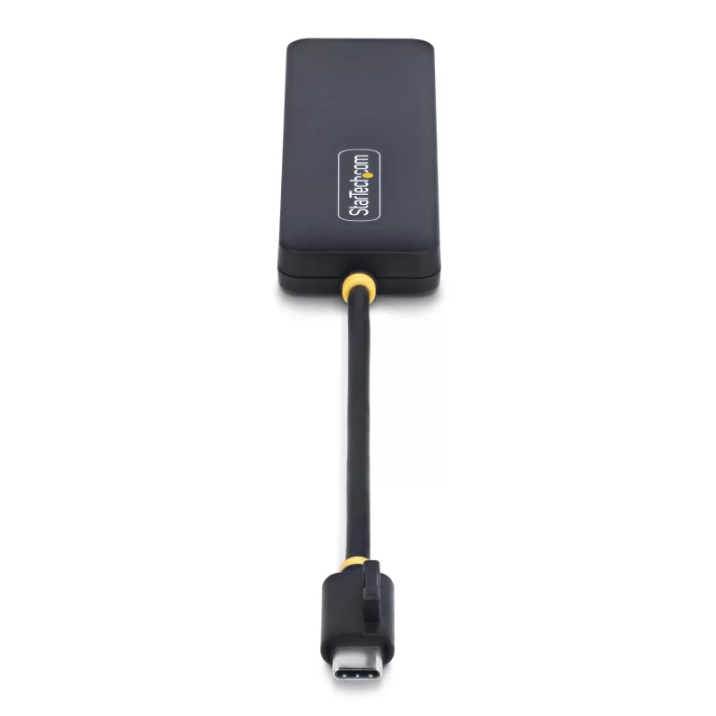 StarTech.com 4 prievadų USB-C šakotuvas, 5Gbps, USB-C į 4x USB-A, maitinamas iš magistralės, mažas kelioninis mini šakotuvas, kelių prievadų USB 3.0 skirstytuvas, nešiojamas šakotuvas, apsauga nuo perkrovos