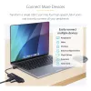 StarTech.com 4 prievadų USB-C šakotuvas, 5Gbps, USB-C į 4x USB-A, maitinamas iš magistralės, mažas kelioninis mini šakotuvas, kelių prievadų USB 3.0 skirstytuvas, nešiojamas šakotuvas, apsauga nuo perkrovos